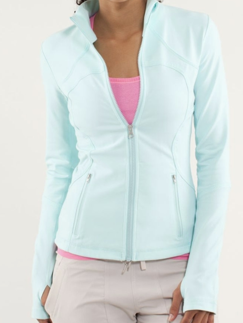 Lululemon Forme Jacket In Aquamarine Size 10 - Picture 2 of 14